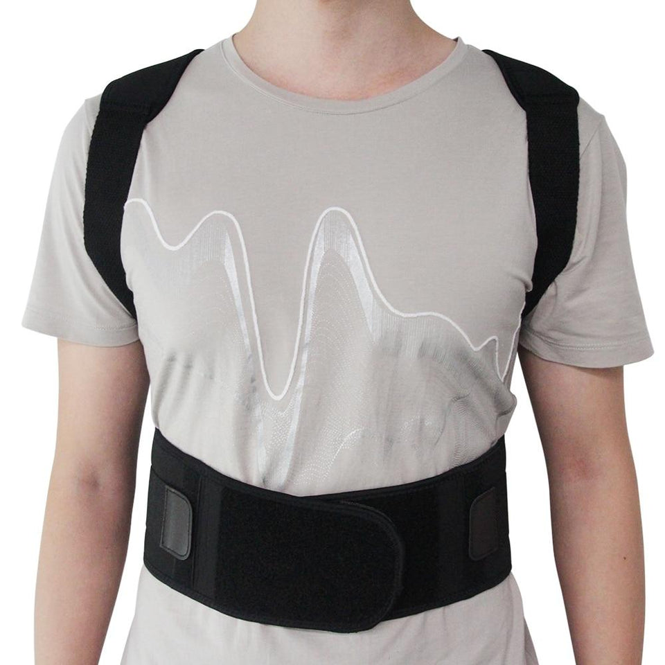 Adjustable Magnetic Posture Corrector Corset Back Brace Lumbar Support Corrector