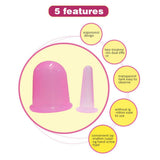 4pcs/set Silicone Anti Cellulite Massage Vacuum Cupping Body Facial Cups