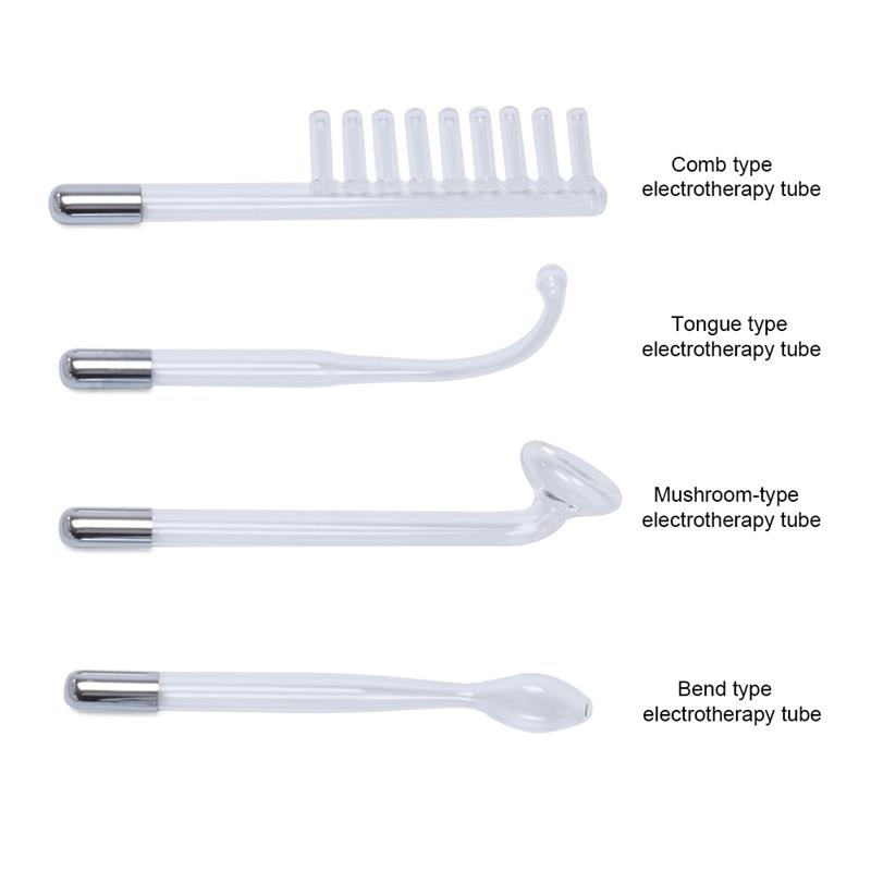 4pcs Replacement Glass Tube for High Frequency Facial Skin Care Wand