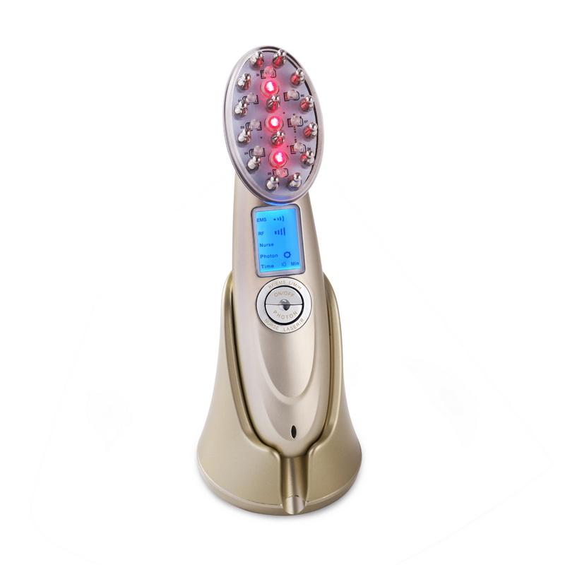 Laser Hair Massager Comb RF EMS LED Hair Regrowth Brush