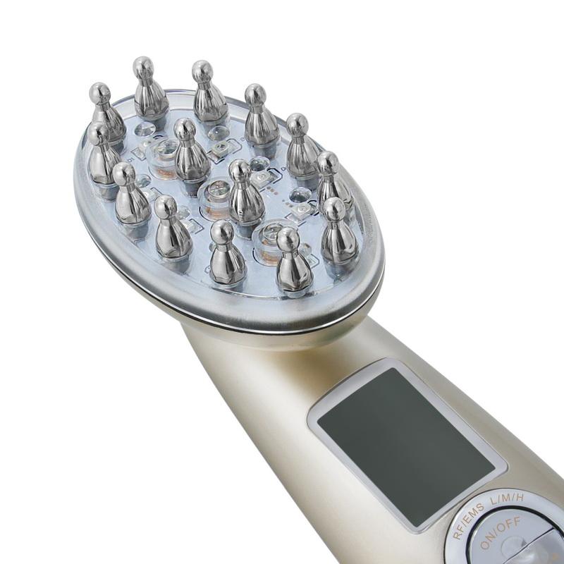 Laser Hair Massager Comb RF EMS LED Hair Regrowth Brush