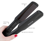 KEMEI KM-329 Professional Tourmaline Ceramic Heating Plate Hair Styling Straightener