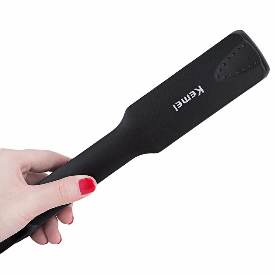 KEMEI KM-329 Professional Tourmaline Ceramic Heating Plate Hair Styling Straightener