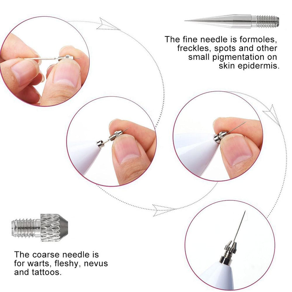 Upgraded 6 Levels Mole Freckle Spots Removal Pen Spot Eraser Pen with LCD Display