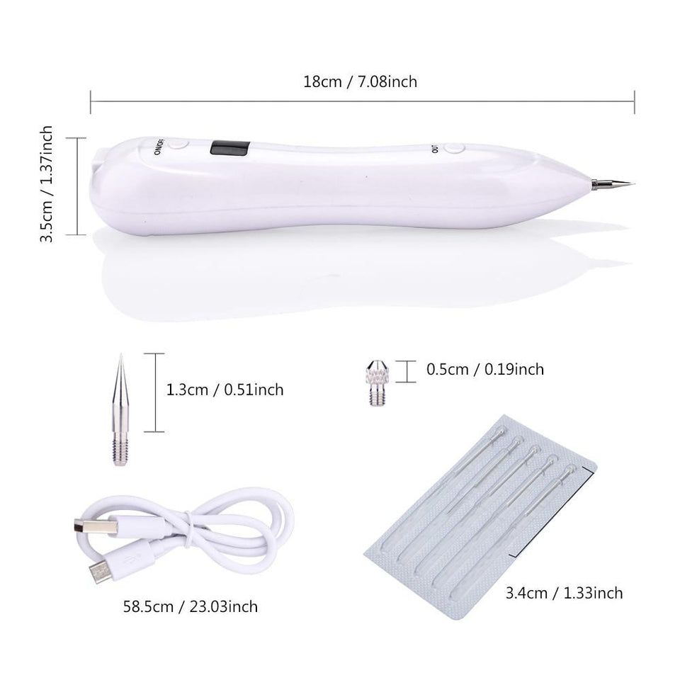 Upgraded 6 Levels Mole Freckle Spots Removal Pen Spot Eraser Pen with LCD Display