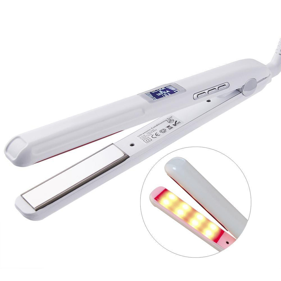 Ultrasonic Infrared Hair Care Iron for Frizzy Dry Hair Keratin Repair