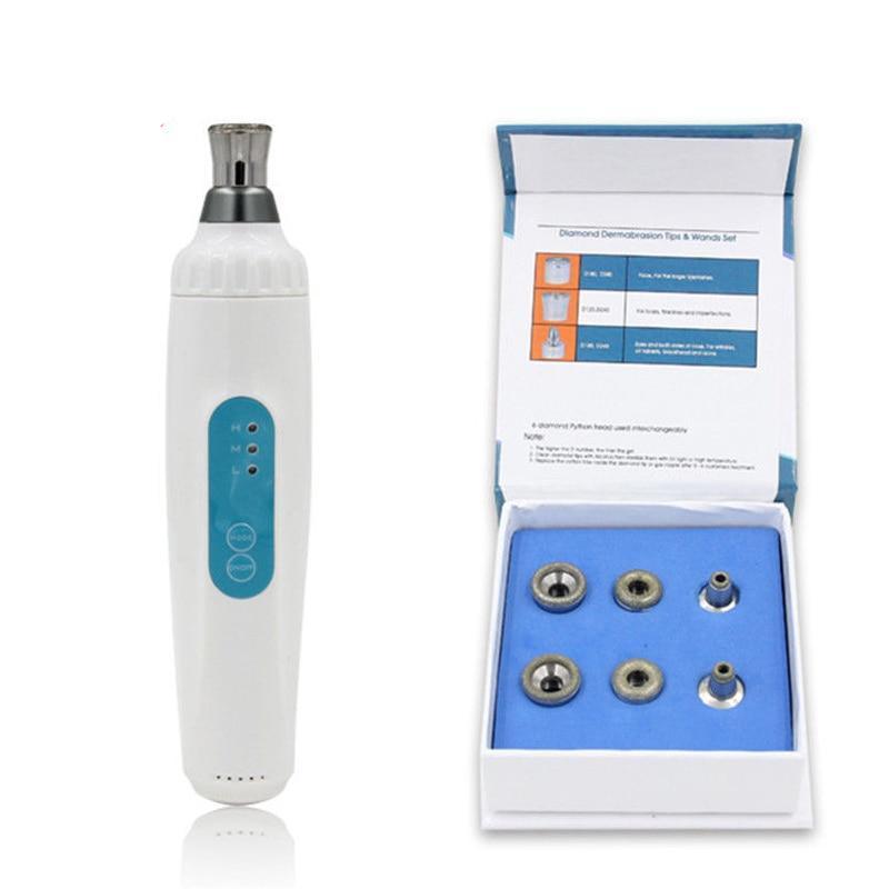 Facial Diamond Dermabrasion Peeling Skin Rejuvenation Exfoliator Machine with 6 Tips