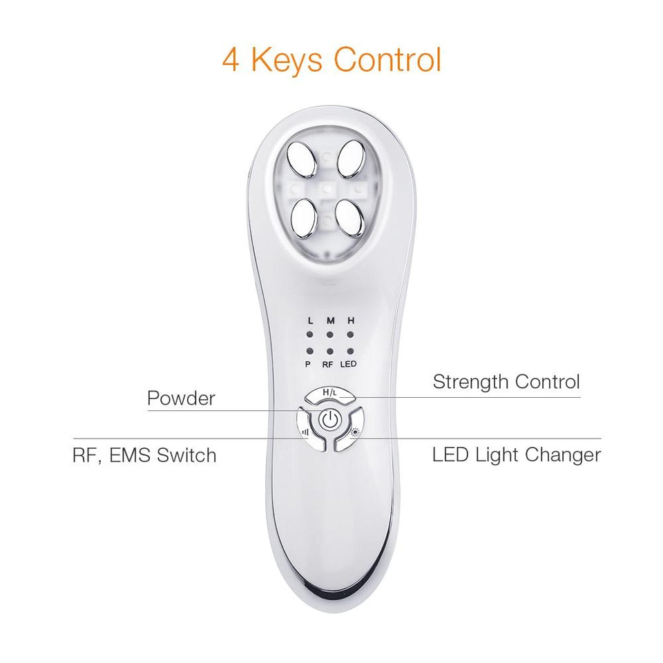 5 in 1 EMS Mesotherapy Electroporation RF LED Light Photon Skin Lifting Machine