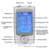 16 Modes 8 Pads Digital Pulse Muscle Massage Machine