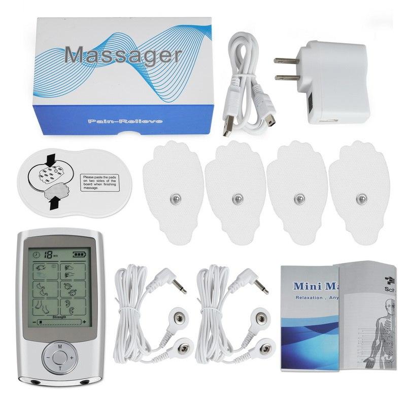 16 Modes 8 Pads Digital Pulse Muscle Massage Machine