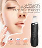 3 Modes Rechargeable Ultrasonic Scrubber Facial Spatula Cleaner