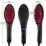Professional LCD Display Smooth Hair Brush Comb Hair Straightener