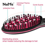 Professional LCD Display Smooth Hair Brush Comb Hair Straightener
