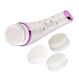 3 in 1 Vibrating Sonic Heating Makeup Remover Facial Cleansing Brush