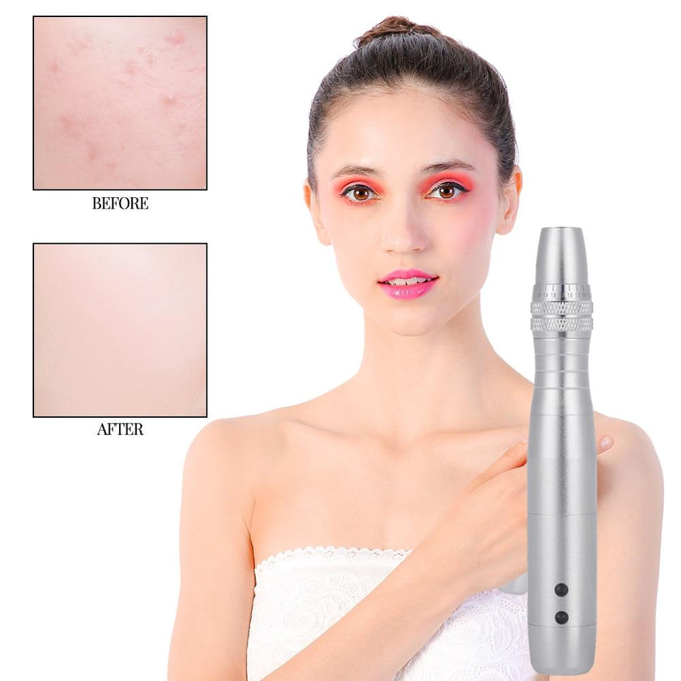 7 LED Photon Micro-Needling Electric Derma Pen With 12 Pin Nano Needles
