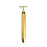 24k Gold Beauty Bar Facial Roller Face Vibration Skincare Massager Device