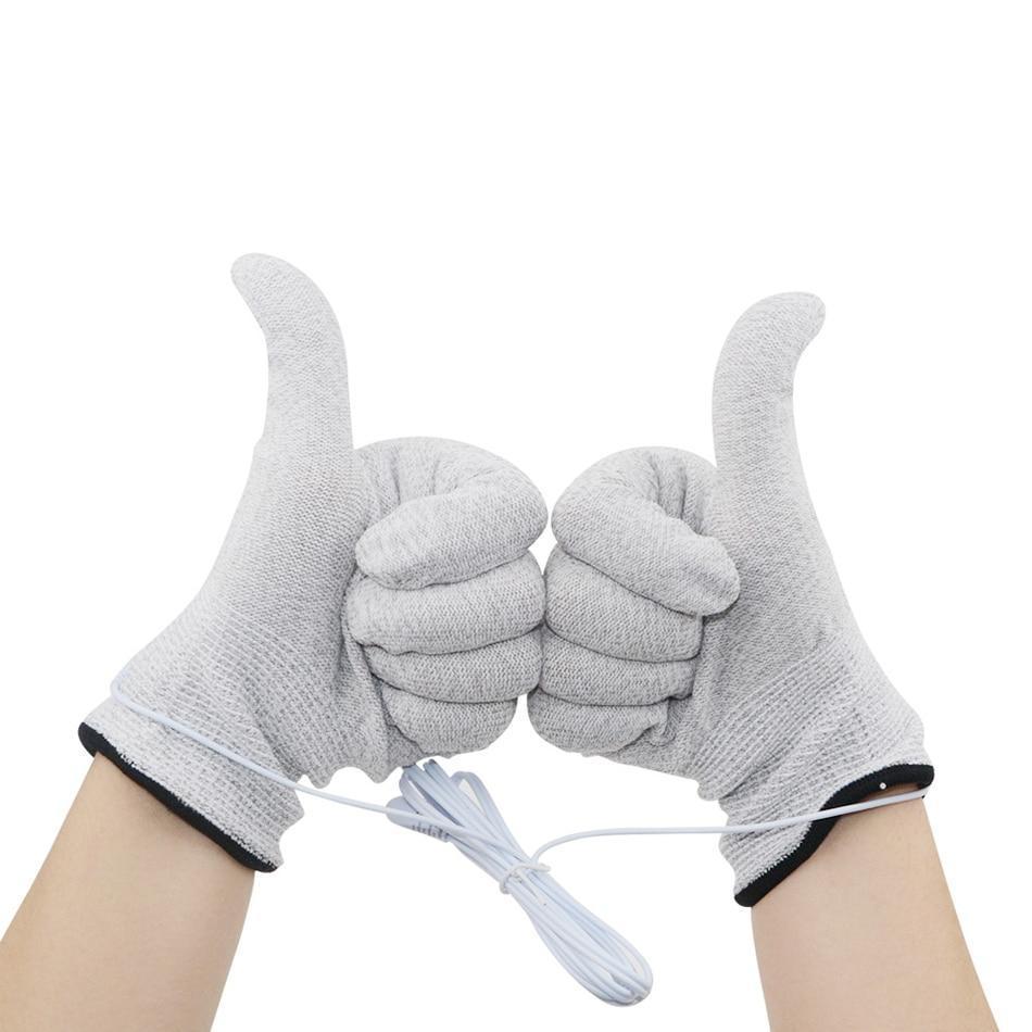 1 Pair Electrotherapy Massager Gloves For Tens Mechines