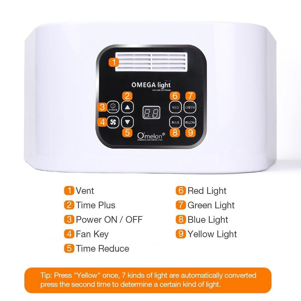 7 Colors PDF Led Light Mask Skin Rejuvenation Photon Device Acne Remover Anti-Wrinkle Mask