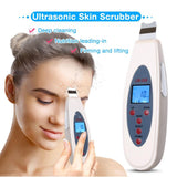 Portable LCD Ultrasonic Facial Skin Scrubber Spatula with Infusion LW-006
