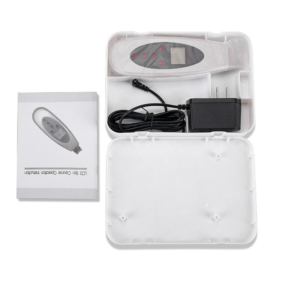 Portable LCD Ultrasonic Facial Skin Scrubber Spatula with Infusion LW-006