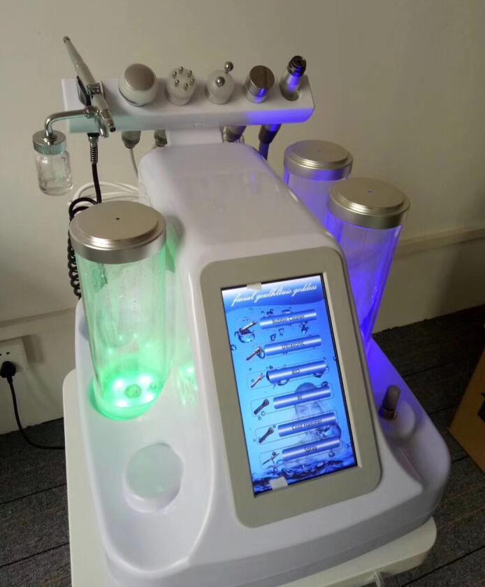 6 in 1 Hydro Water Diamond Peeling Machine/ Oxygen Spa Facial Cleaning Machine