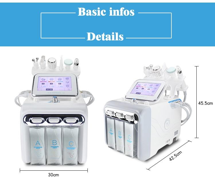 6 in 1 Hydra Oxygen Water Jet Facial Hydro Peel Skin Rejuvenation Beauty Machine