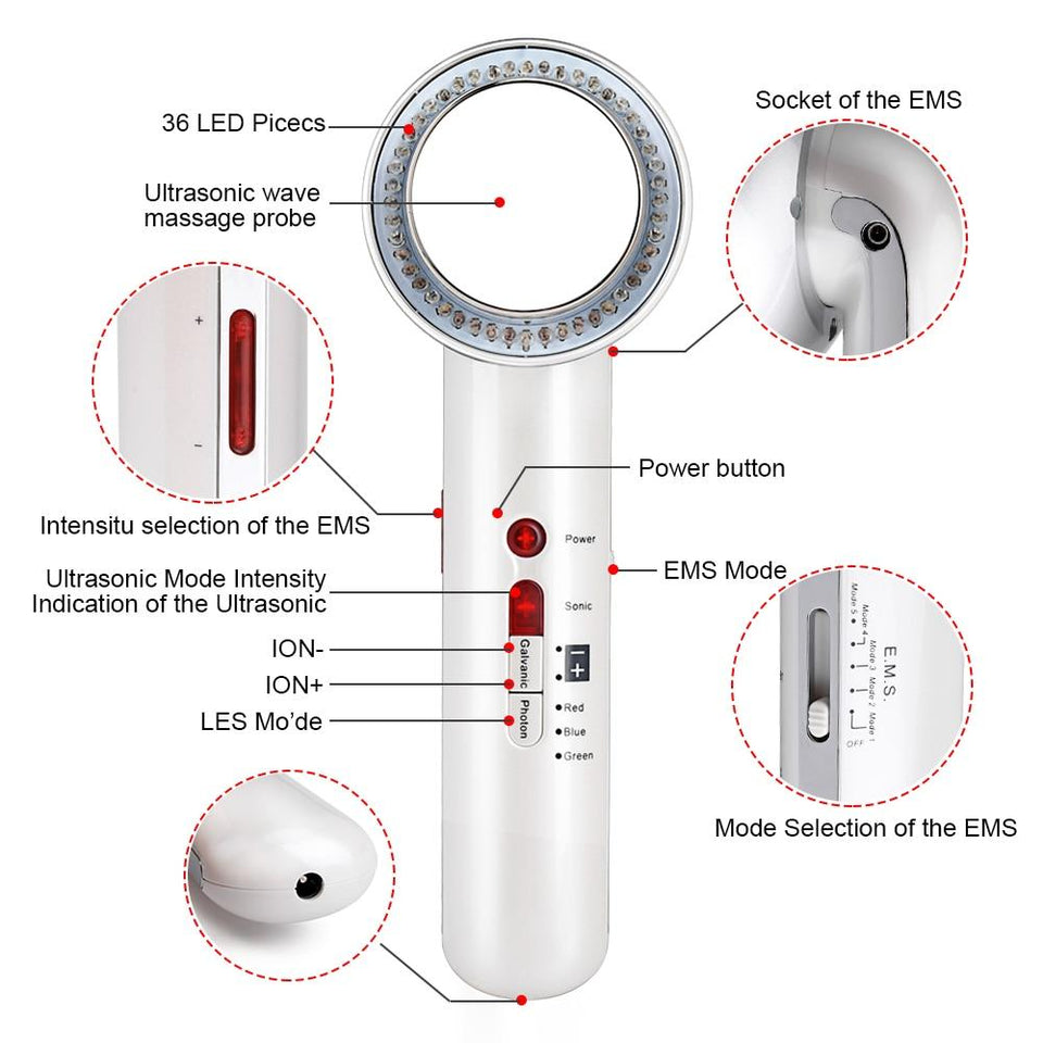 7 in 1 ULTRASONIC CAVITATION SLIMMING BEAUTY DEVICE