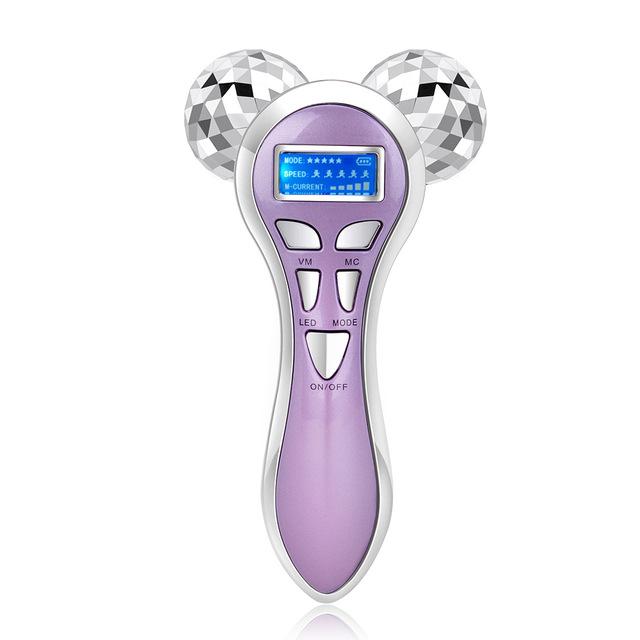 4D Micro-current Vibration Y Shape Pulse Face Roller Massager