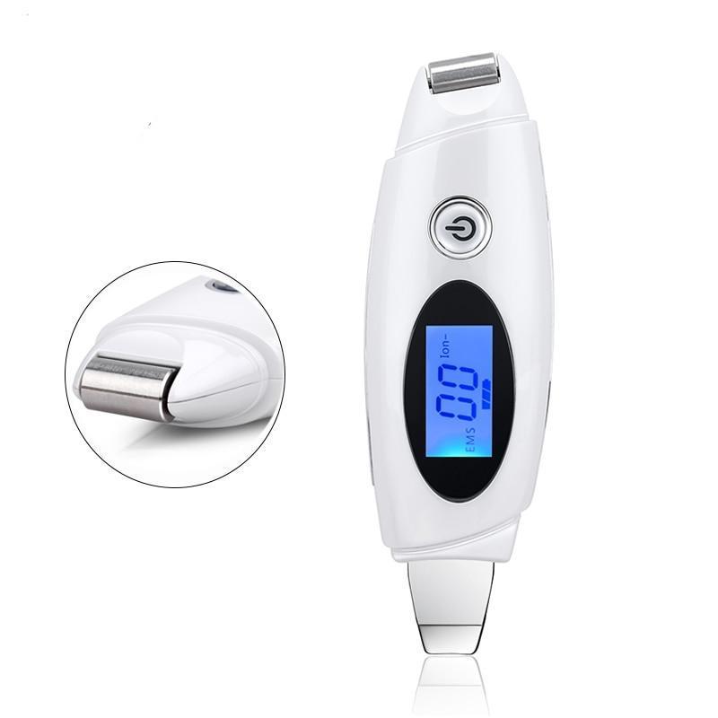 LCD Portable Facial EMS Ultrasonic Viberation Ion Skin Scrubber
