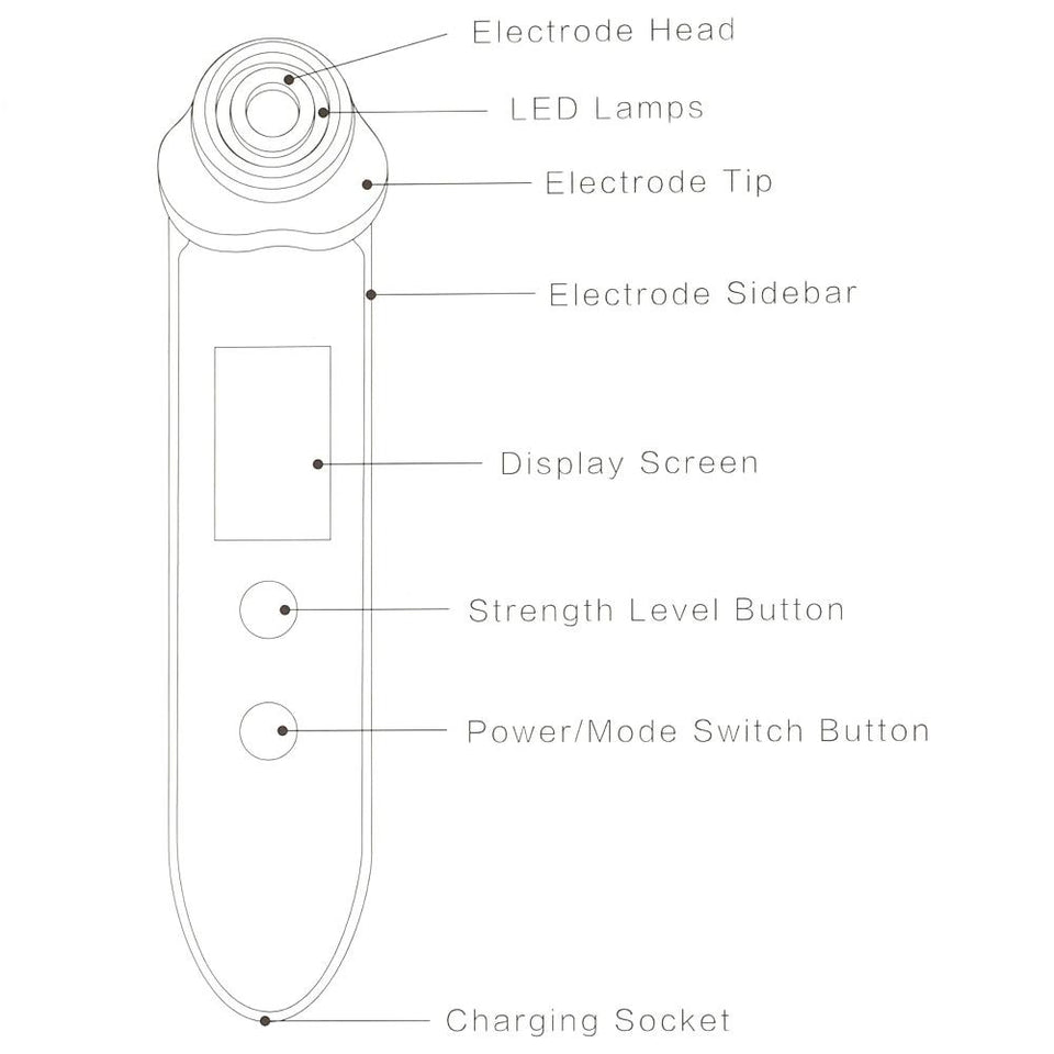 LED RF EMS Ion Skin Care Facial Beauty Massager for Home Use