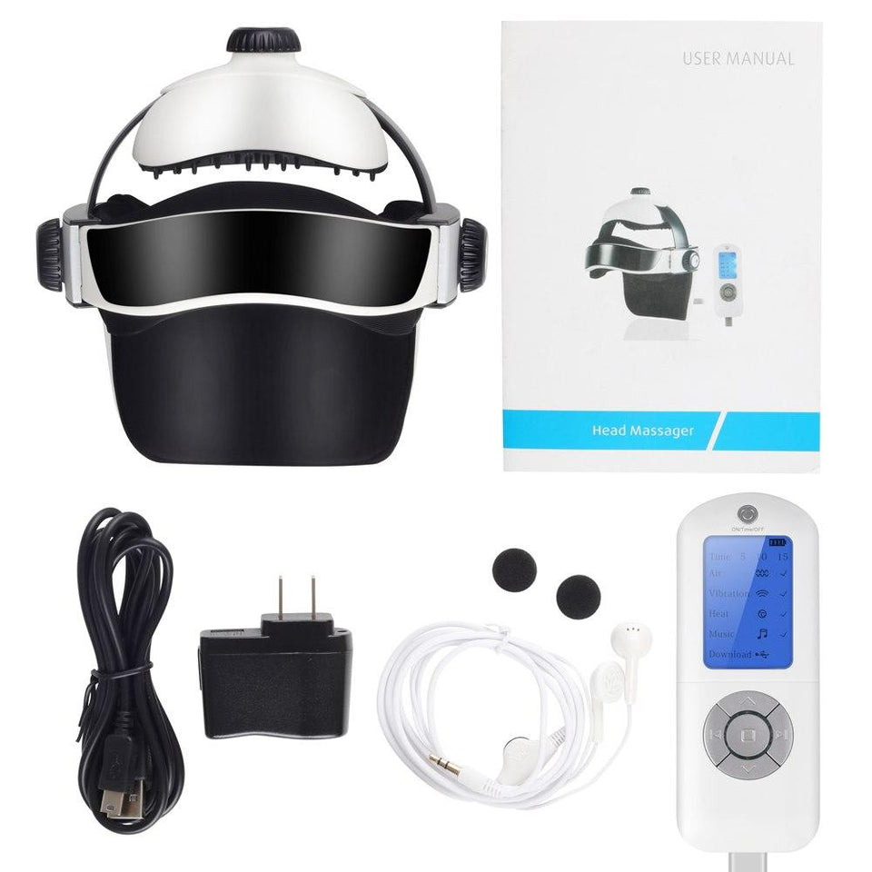Multi-Directional Intelligent Air Pressure Finger Malaxation Electric Head Massager
