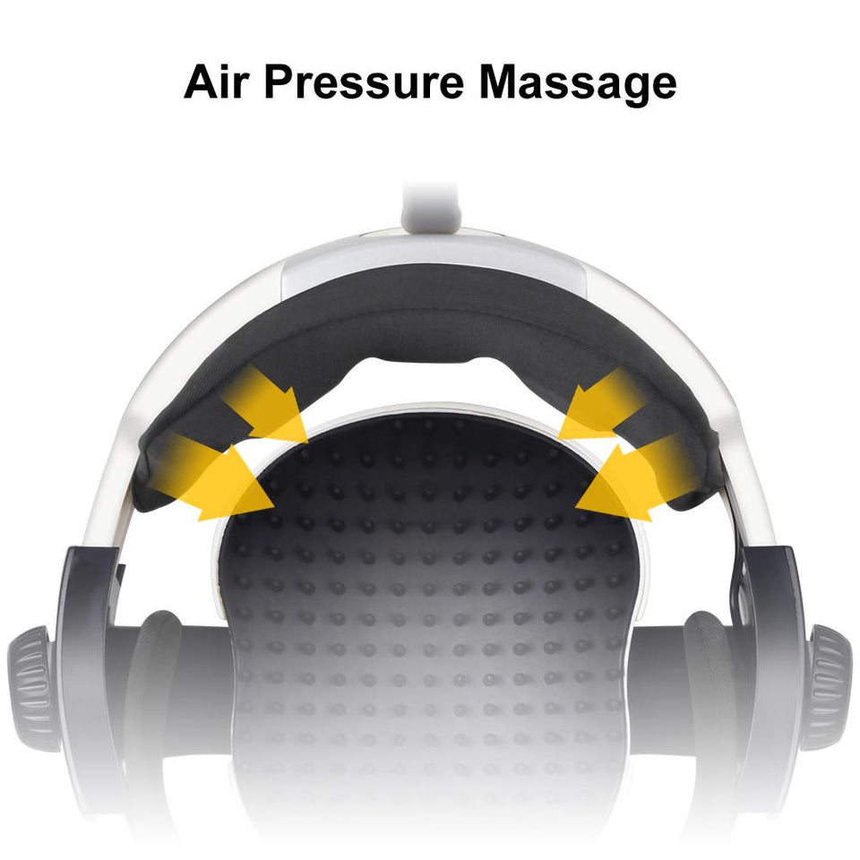 Multi-Directional Intelligent Air Pressure Finger Malaxation Electric Head Massager