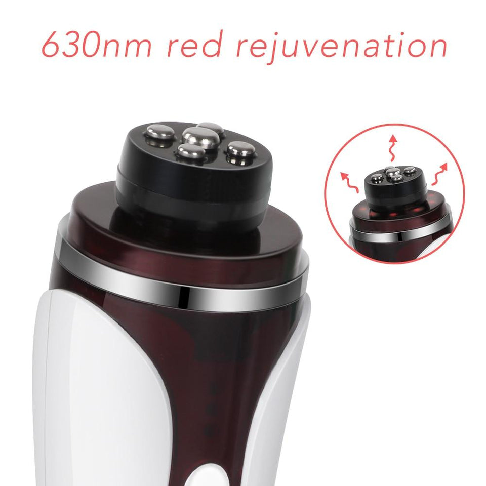 Professional RF Far Infrared Facial Skin Care Beauty Machine with Auto Rotating Massage Head