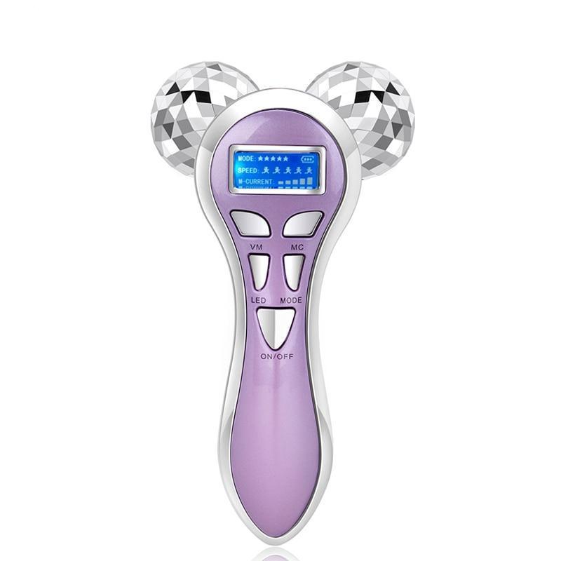 3D Face Massage Roller Micro-current Vibration Wrinkle Removal Beauty Device