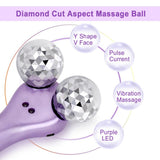 3D Face Massage Roller Micro-current Vibration Wrinkle Removal Beauty Device