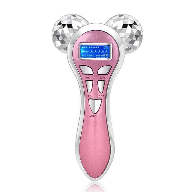 3D Face Massage Roller Micro-current Vibration Wrinkle Removal Beauty Device