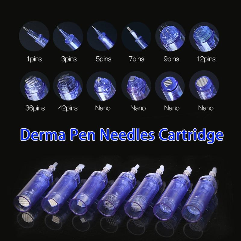 10pcs/lot Dr Pen A6 Replacement Micro Needle Cartridges 1 3 5 7 9 12 36 42 pins Nano