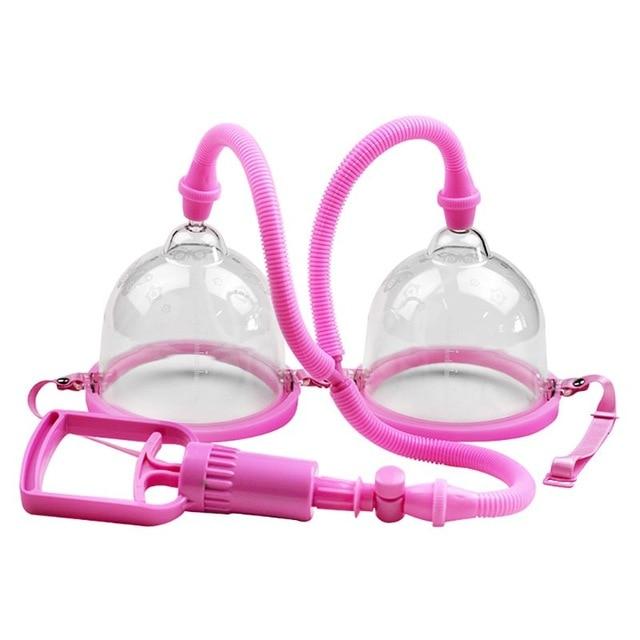 Hand Pump Dual Vacuum Suction Cup Breast Enlargement Pump Set