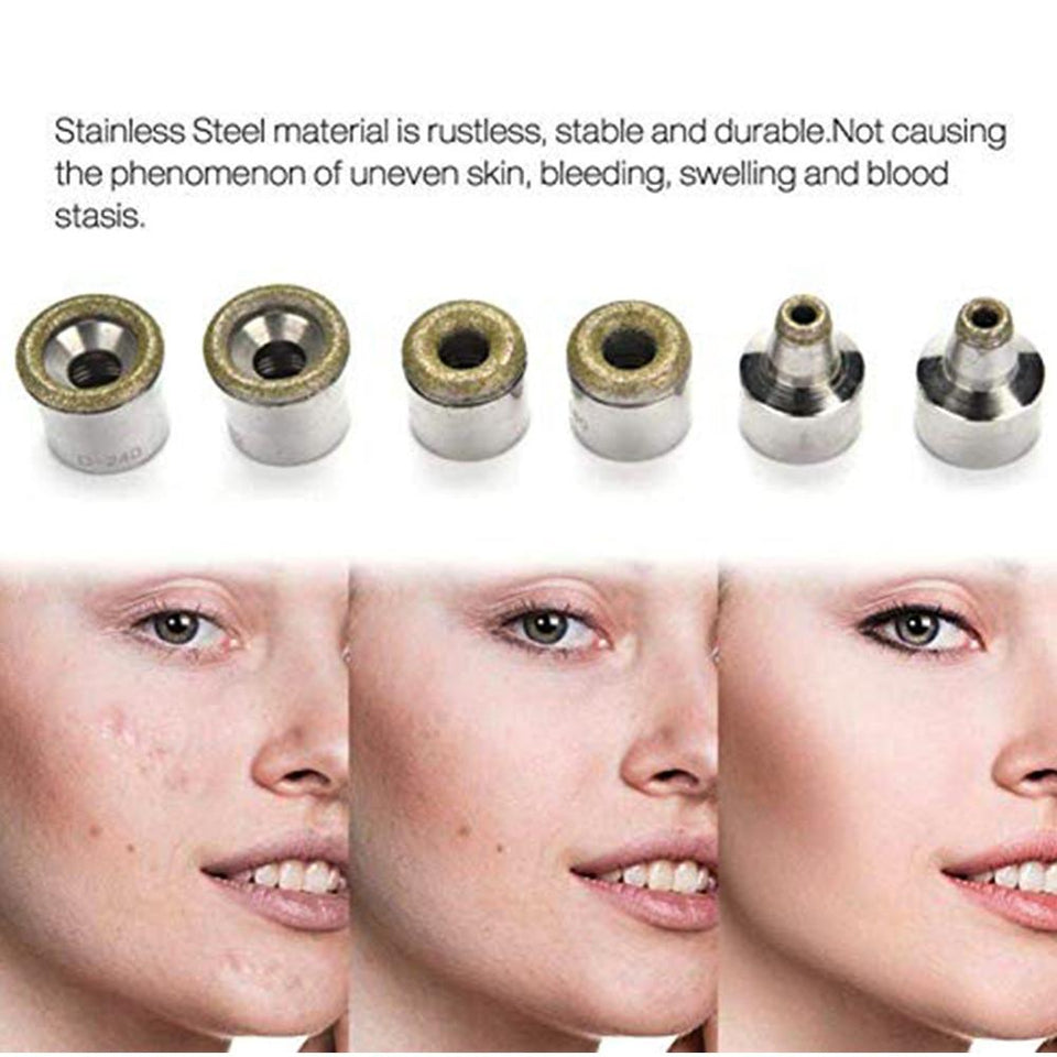 Diamond Microdermabrasion Dermabrasion 3 Wands 9 Tips for Facial Peeling BlackHead Remover Face Care Beauty Machine