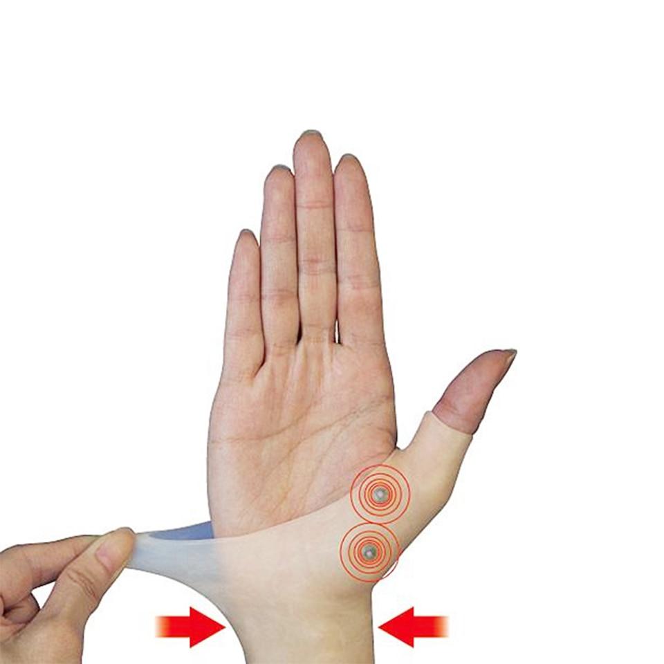1 Pcs Silicone Gel Magnetic Therapy Wrist Hand Thumb Support