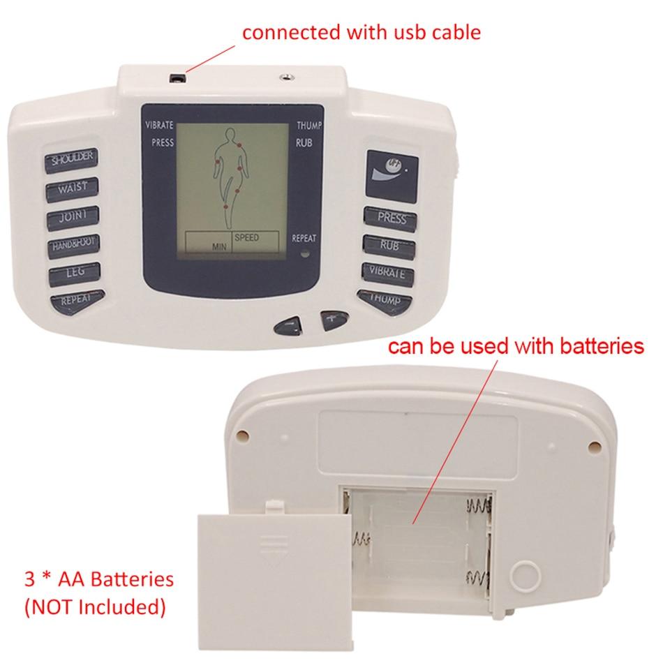 Electrical Muscle Stimulator Therapy Pulse Tens Acupuncture Full Body Massager