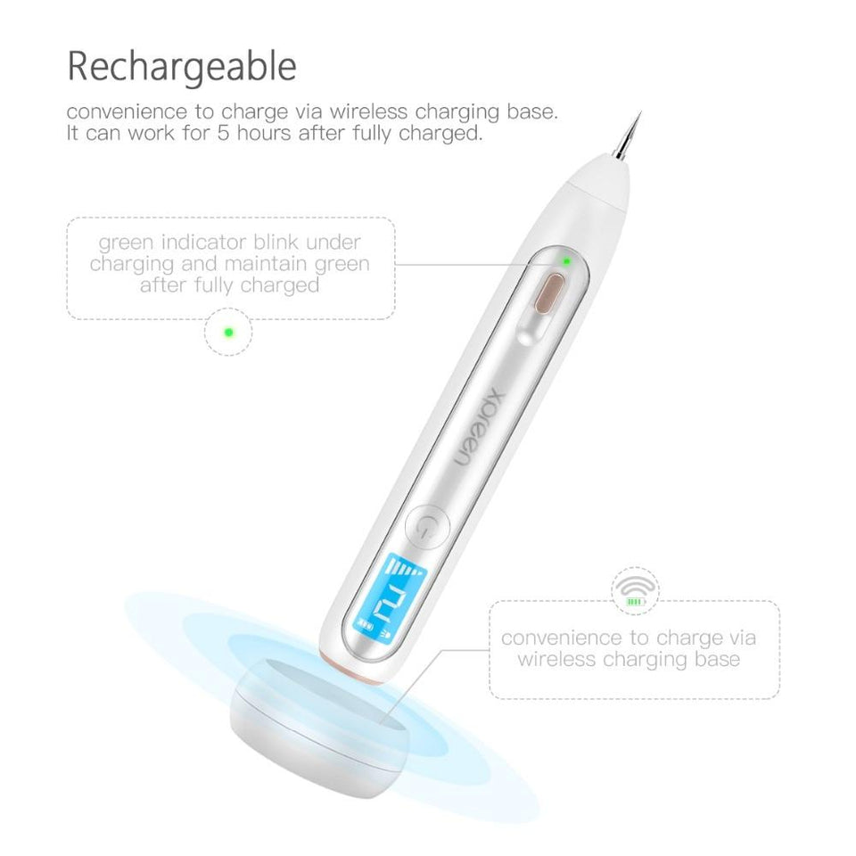 Xpreen LCD Laser Plasma Pen Wart Mole Skin Spots Tattoo Remover