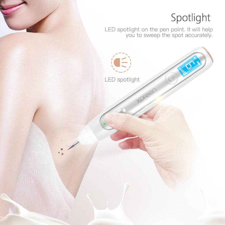 Xpreen LCD Laser Plasma Pen Wart Mole Skin Spots Tattoo Remover