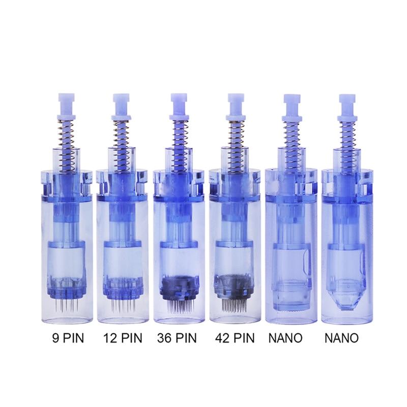 20 Pcs Electric Derma Pen Needles Bayonet 9 /12/ 36 / 42 pin / Nano Cartridge For Auto Dr. Pen A1 A6 Tattoo Needles Needle Tip