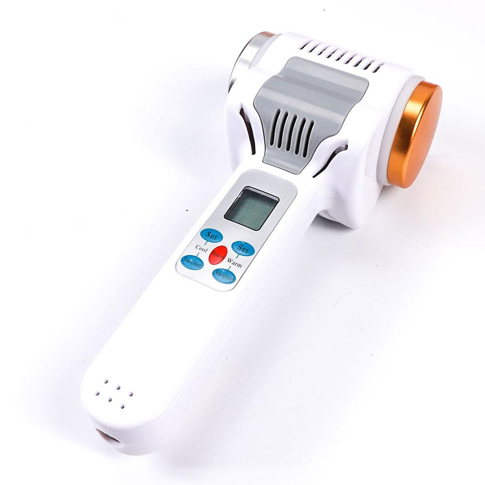 Ultrasound Hot Cold Hammer Cryotherapy Warm Ice Heating Face Skin Care