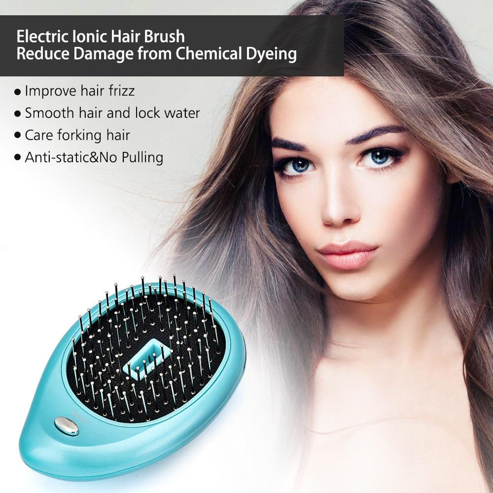 Portable Electric Ionic Hairbrush Hair Massage Comb