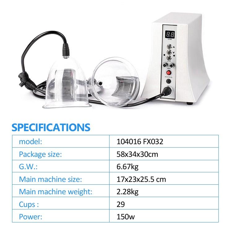 Breast Enlargement Bigger Buttock Vacuum Therapy Body Massage Cupping Machine