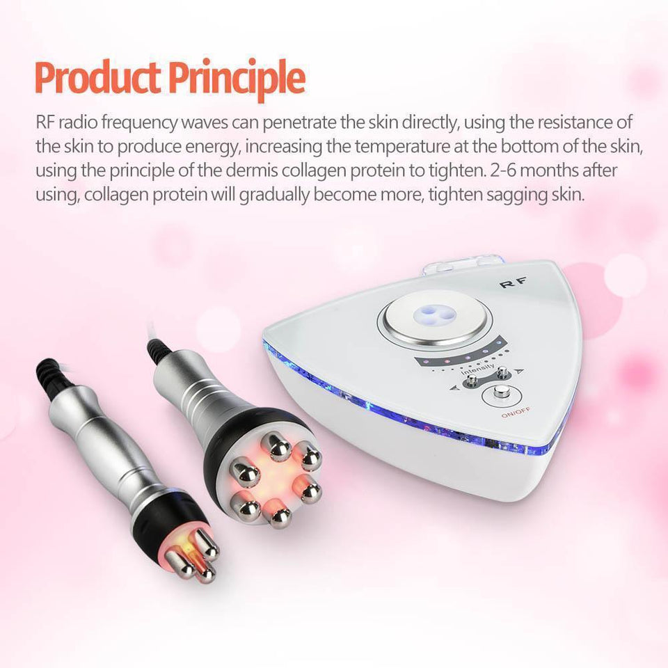RF Face Lifting Wrinkle Removal Skin Tightening Machine with 3 and 6 RF Heads