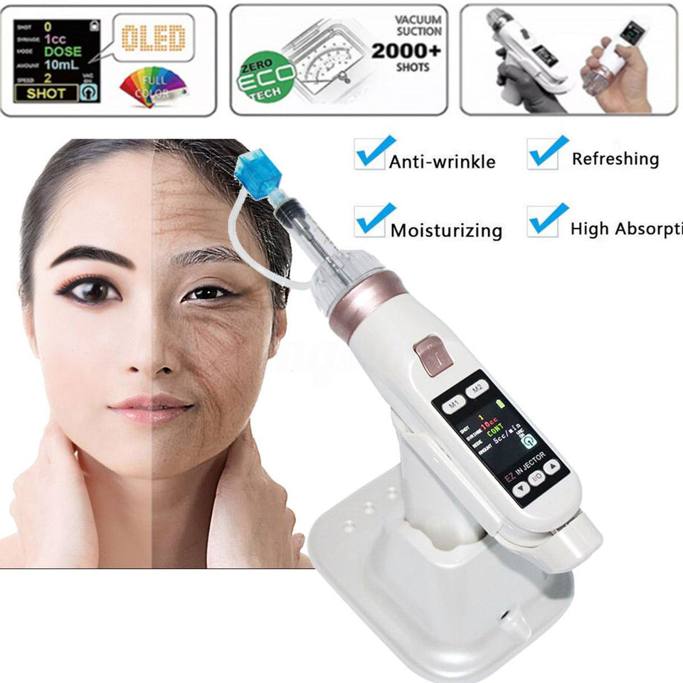 Hydro Vacuum Mesotherapy Gun Meso Water Injector Facial Skin Care Beauty Device