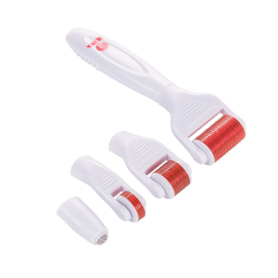 5 in 1 Titanium Micro Needle Derma Roller Skin Care Kit Anti-Aging Kit